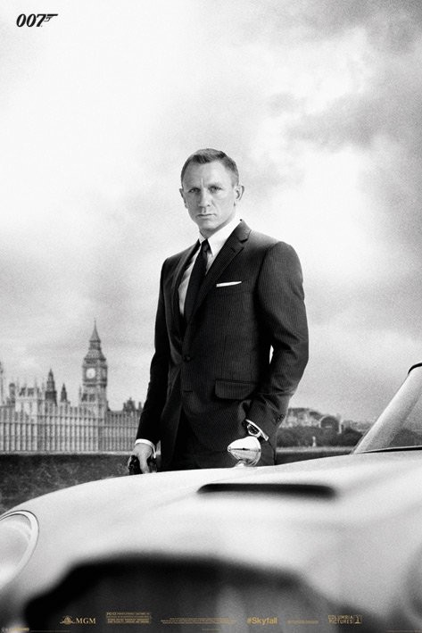James Bond plagát 61x91 cm - Skyfall/Bond & DB5