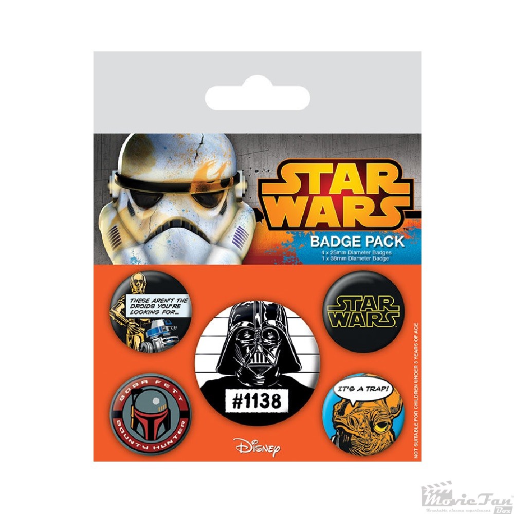 Star Wars odznaky (5 ks)