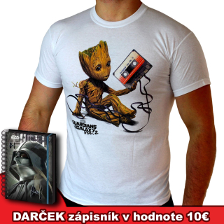 Strážcovia Galaxie - Groot a kazeta pánske tričko