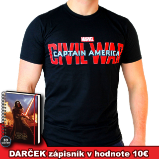 Captain America - Civil War Logo tričko
