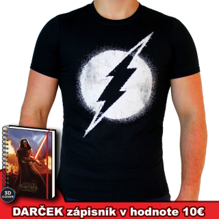 Flash - Logo čierne pánske tričko